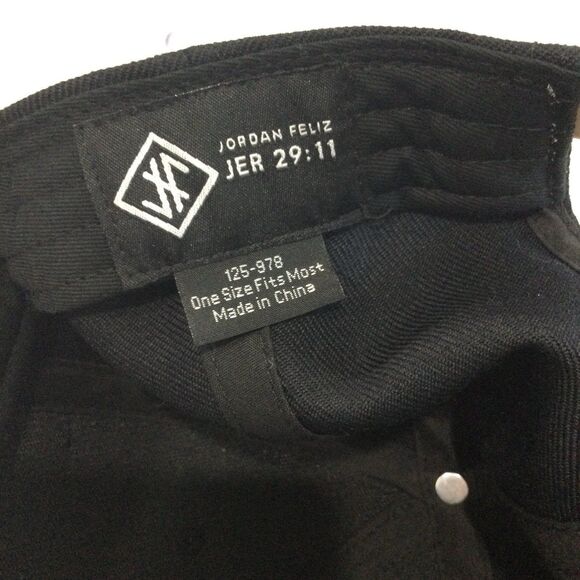 Jordan Feliz Cap Hat Unisex Snapback Color Gray Black Jeremiah 29:11 - Picture 6 of 7